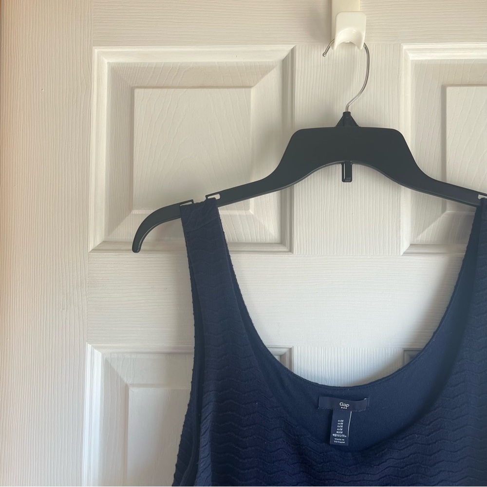 GAP Textured Dress Navy Blue Size M